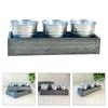 Handmade Trough Succulent Planter Craft Ornament for Desktop Landscaping Desktop Trough Decorations Planter Landscaping