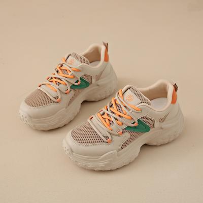 CRLAYDK Массивные кроссовки для женщин Платформа Теннис Сетка Папины кроссовки Дышащие Повседневные На танкетке На шнуровке Тренировочные кроссовки для ходьбы