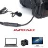 Portable Wired Condenser Lavalier Mic Microphones Handsfree Clip On Lapel