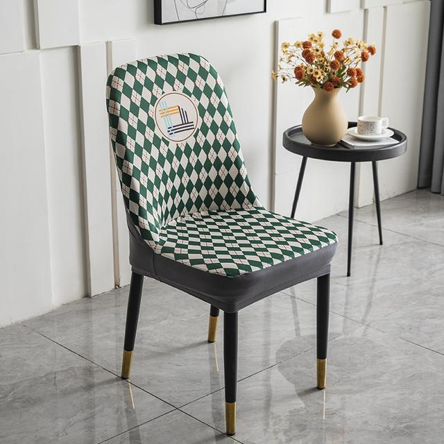 1/2/4/6 шт. чехлы на стулья в шахматном порядке, изогнутые чехлы на стулья из спандекса, современные эластичные чехлы на стулья для вечеринки, свадьбы, Рождества, декор