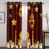 Шторы-жалюзи традиционного дизайна на праздник Ид Рамадан, 2 панели, бесплатная доставка, роскошные шторы для гостиной, спальни, домашнего декора