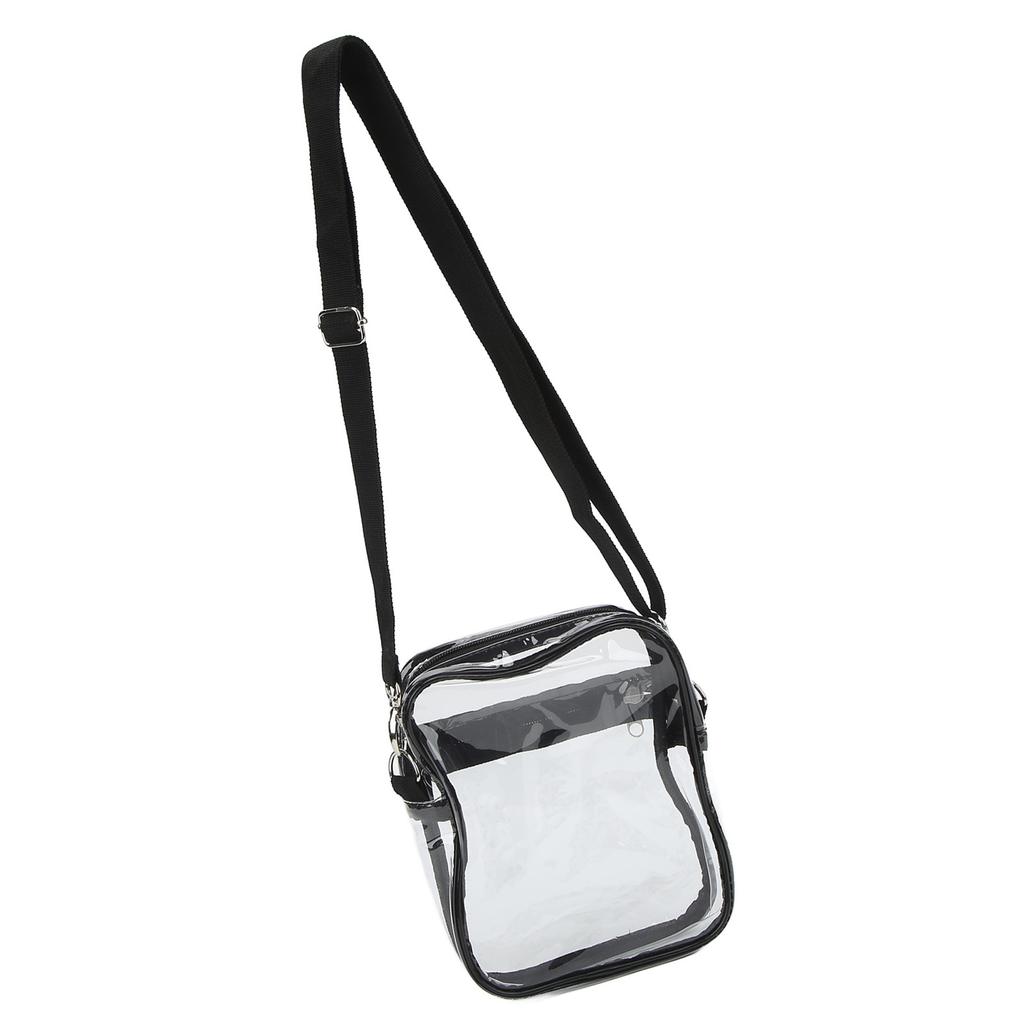 Clear Messenger Bag Stadium Approved Transparent PVC Shoulder Bag for Work Business