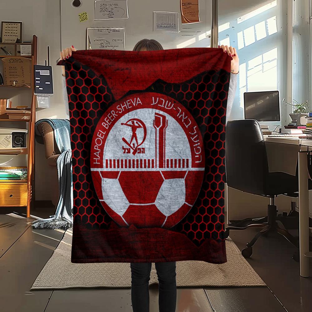 Bnei Brak Workers Football Club  Print Flannel Blanket, High quality Comfortable for All Seasons, Home Decor, Warmth and Comfort