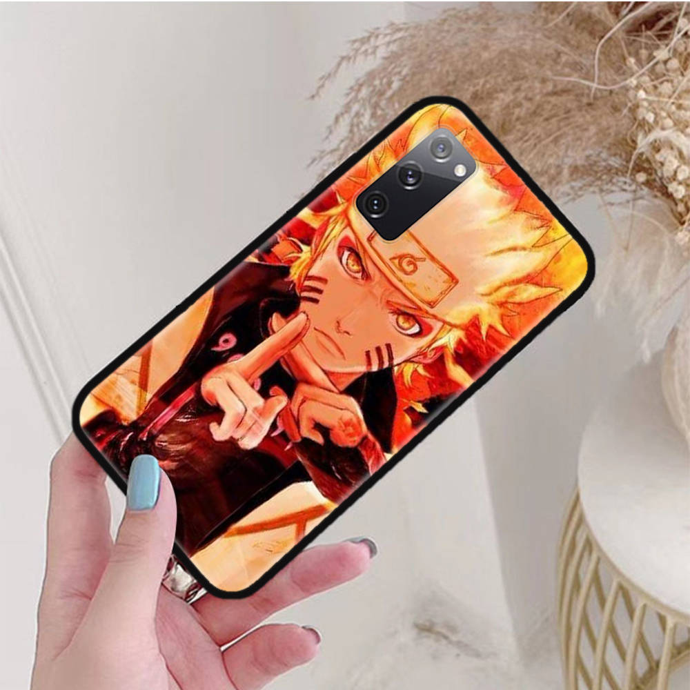 Черный чехол для Xiaomi Poco X6 X4 M5 M6 F5 F6 C65 C55 C50 C51 C40 Pro Redmi 14C A3X 13C 12C 11T 10A 9C Note 7 6 8A Plus W-72 Naruto