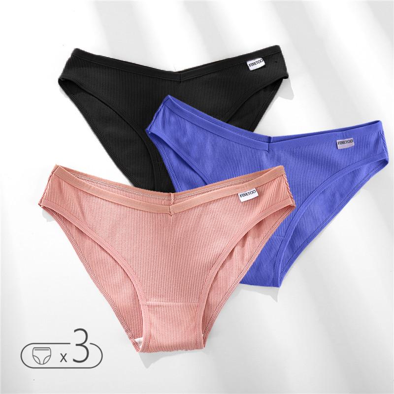FINETOO M-4XL хлопковые трусики, женское нижнее белье с V-образной талией, трусы больших размеров, женские трусы с низкой посадкой, удобные трусики, нижнее белье