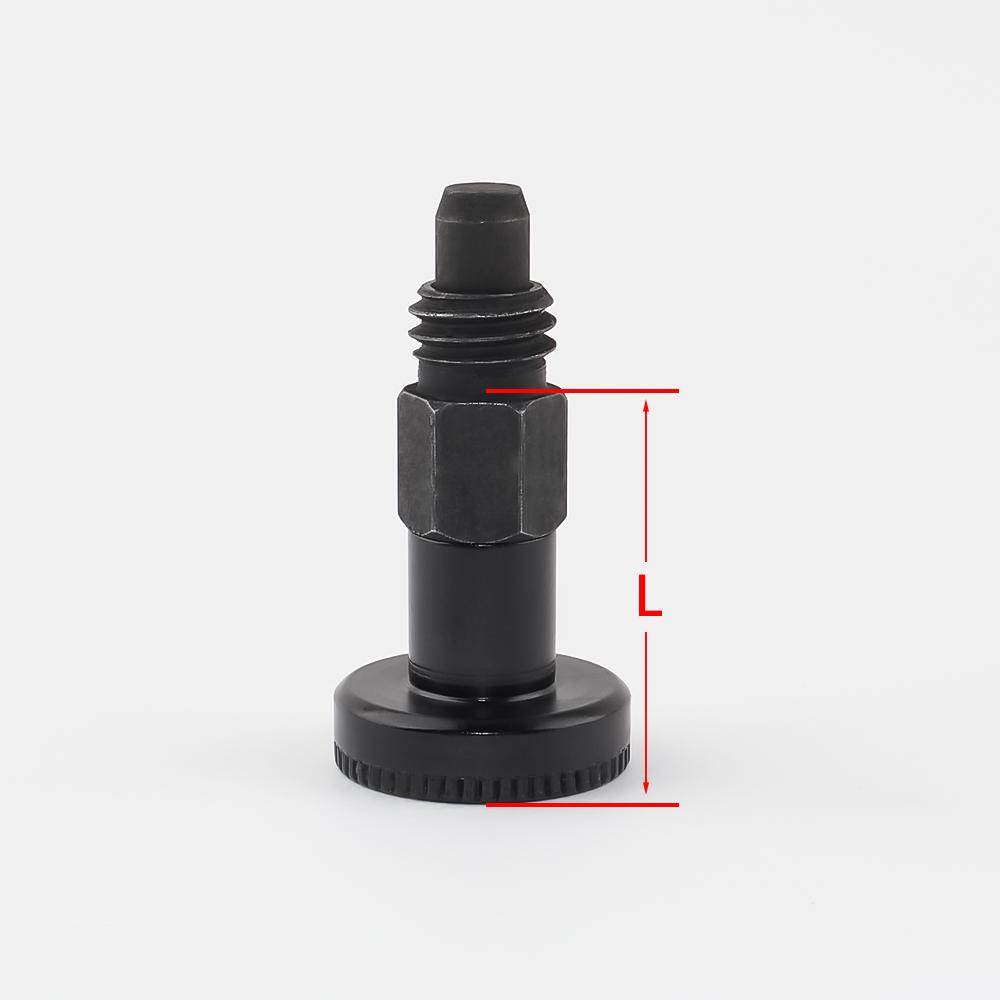 Mini M8 Knob Plungers Non Lock-Out Spring Lock Pin Aluminum Knob Locating Pin Stainless/Carbon Steel Indexing Plungers