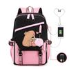 Neutral Kapibara USB Multifunctional Elementary and Secondary School Students Leisure Travel Backpack Fashion Children's School Bag