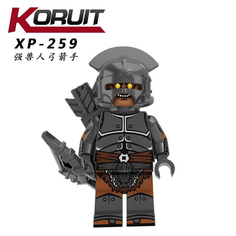 Kt1033 Сильный Орк Воин Армия Строительные Блоки Фигурка Кольцо Кольцо Сборная Игрушка