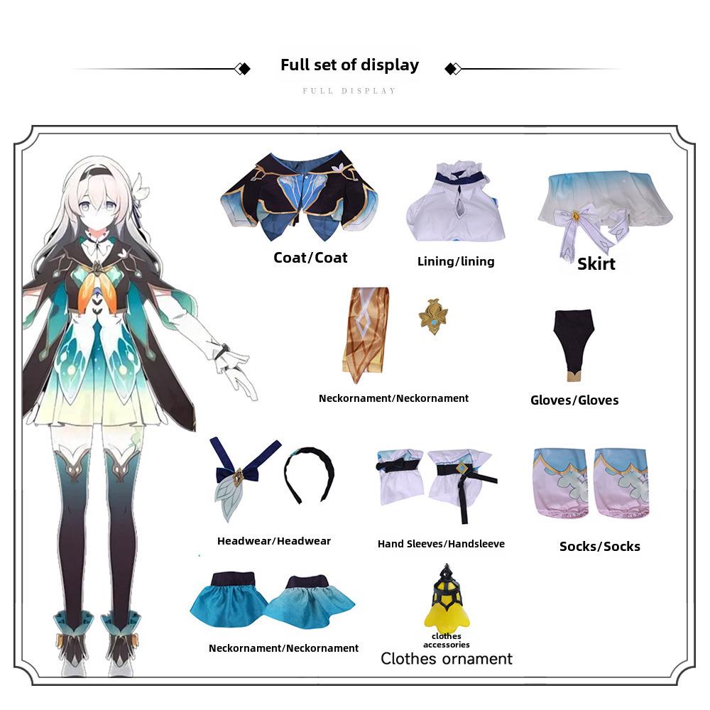 Groundhog Star Dome Railway Firefly Аниме Косплей Костюм