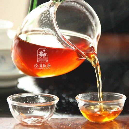 357g Jingwei Fu Tea Shaanxi Jinhua Qizi Fu Cha Brick Golden Flower Dark Tea