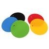 5Pcs Round 7 Inch Silicone Trivet Mat Heat Resistant Silicone Pot Holders Yellow Black Red Blue