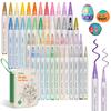 Набор акриловых маркеров Ohuhu из 24 штук с тонким, средним и широким наконечниками, маркеры для ткани для подарков, 48 цветов, 0,7 мм, 1,8-2,5 мм, 4 мм, для сумок, металла, камня,