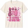 In October We Wear Pink Ghost Breast Cancer Awareness Halloween T-Shirt