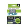 DYMO LabelManager cassette ruban D1 12mm x 7m Blanc/Transparent (compatible avec les LabelManager et les LabelWriter Duo)