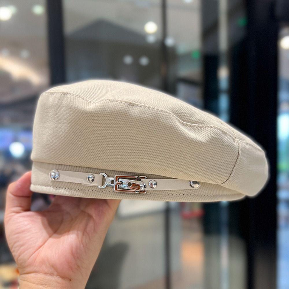 Металлическая цепочка плиссированная шляпа-берет солнцезащитная плиссированная восьмиугольная кепка шляпа художника облаков на открытом воздухе