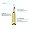 Ice Wine Chiller Stick With Wine Pourer Stainless Steel Cooling Stick Cooler Beer Juice Beverage Frozen Stick Bar Party Tool