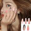 24 Pieces False Nails Glossy Coffin Long Fake Nails Set DIY  Manicure5ml