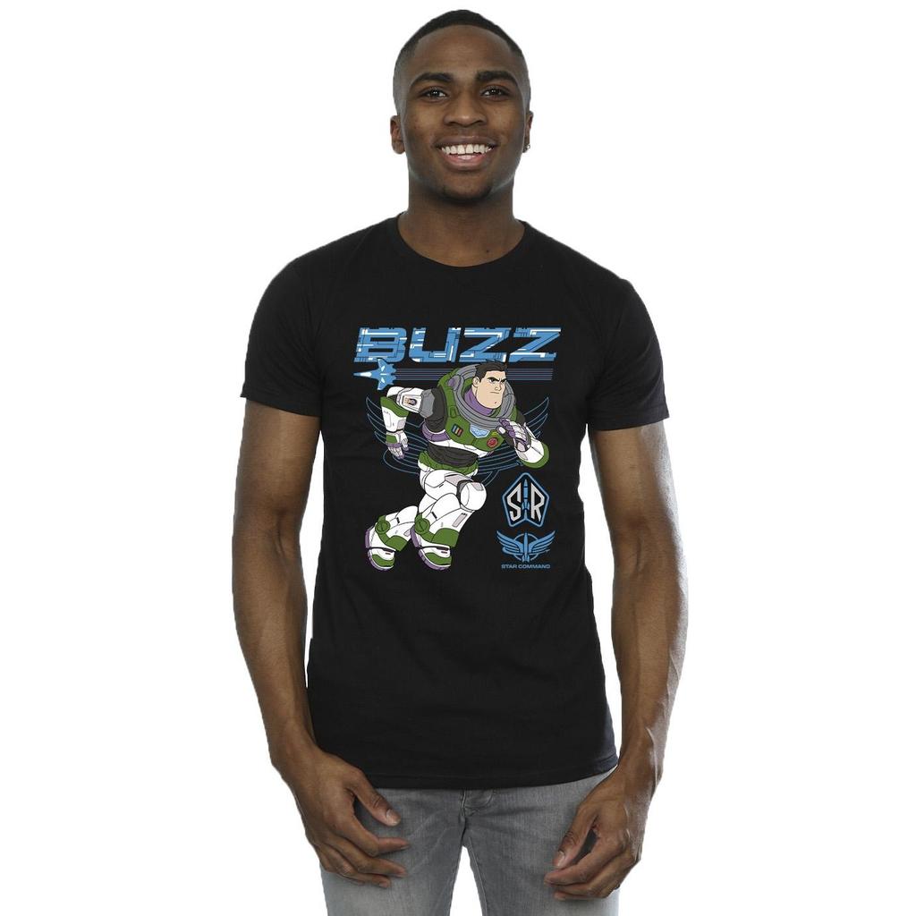 Disney Mens Lightyear Buzz Run To Action T-Shirt
