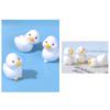 Cute Mini Yellow Ducks Ornament Tiny Duck Resin Handicraft Dollhouse Decorations