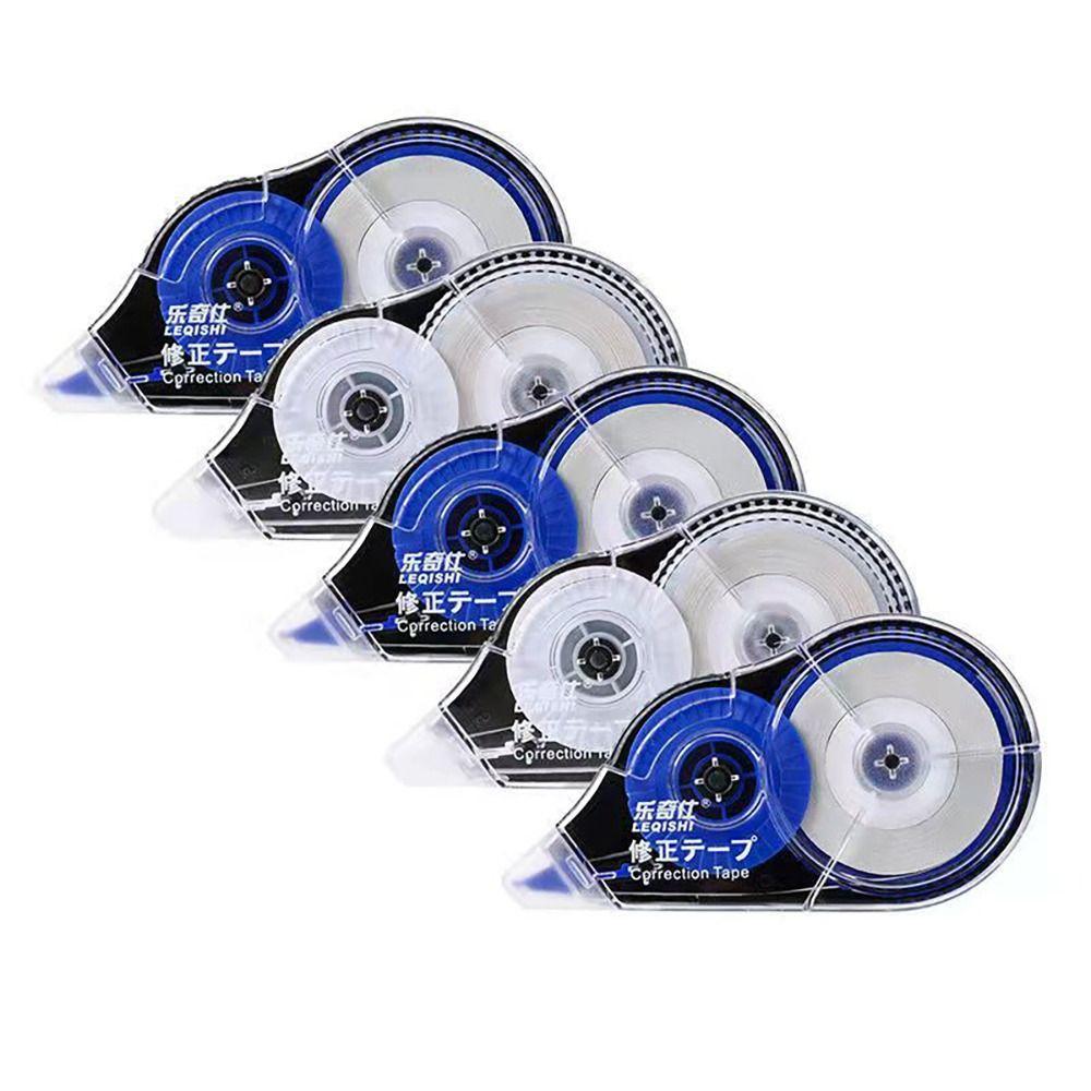 5 шт./Набор Школьная белая клейкая лента Офисные принадлежности Лента-корректор Лента-роллер для исправления ошибок Книга