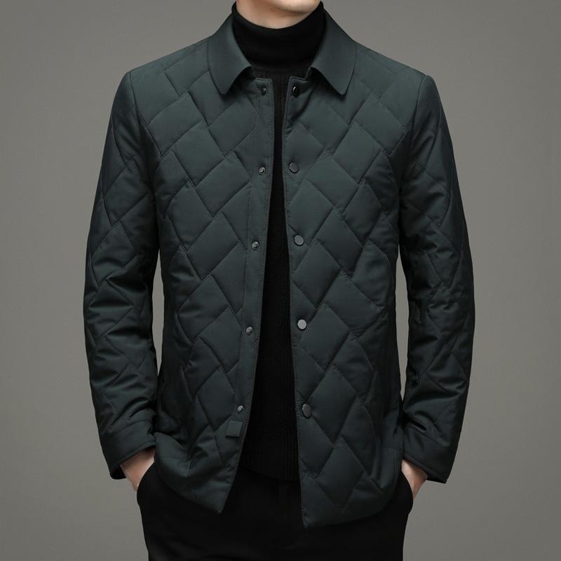Зимняя мужская хлопковая куртка, новый стиль, повседневная, с лацканами, утолщенная, однобортная, хлопковая куртка, теплая куртка для мужчин