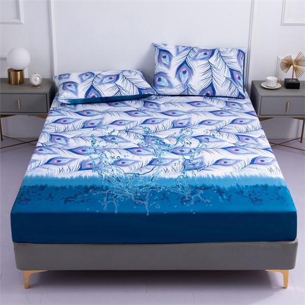 Водонепроницаемая простыня, противоскользящая простыня Super King Queen Size, наматрасник, защитный чехол/чехол для матраса (Нет наволочки)