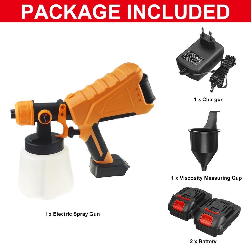 98vf 1000 Вт 1000 мл Аккумуляторный электрический краскопульт Бытовая дезинфекция Стерилизация Портативный распылитель краски Для аккумулятора 18 В