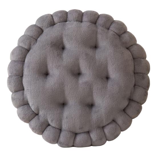 Подушка для сиденья, утолщенная, высокая эластичность, удобная, мягкая, круглая, очаровательная, в форме печенья, коврик для стула, коврик для дивана