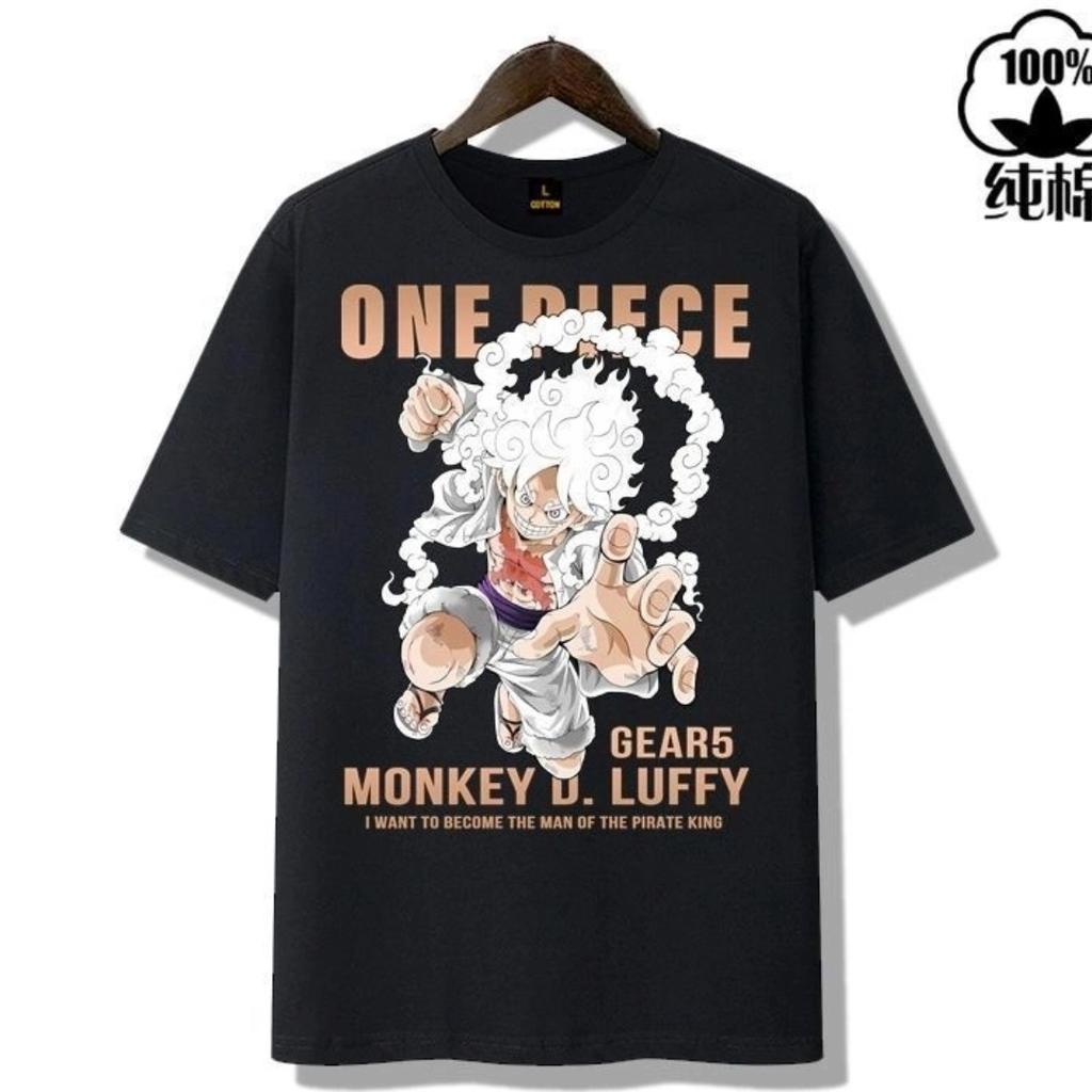 Мужская и женская одежда с символикой One Piece One Piece Ника Луффи 5-я передача Зоро модная свободная повседневная футболка
