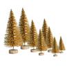 Yousheng 8Pcs Christmas Tree Ornaments Artificial Snowy Pine Tree Figurines Miniature Xmas Tree Statues for Home Table Desk Office Decoration