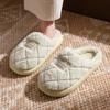 Cotton Slippers 2025 Winter New Velvet Warm Non-slip Household Home Thick Bottom Outer Wear Couple Cotton Mop
