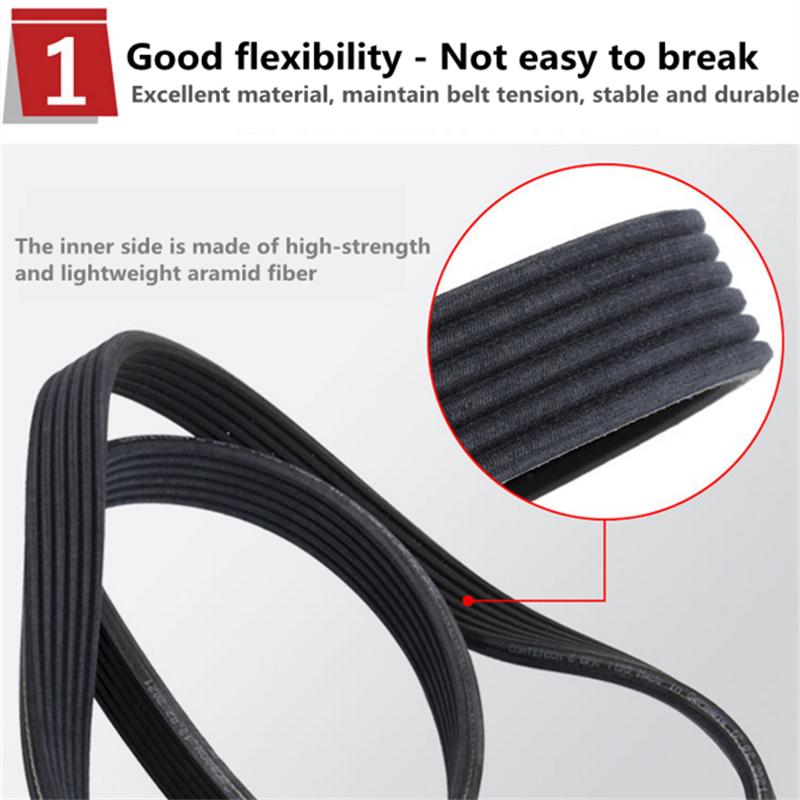 3PK 4PK 5PK 6PK 700 705 710 715 720 725 730 735 740 745 750 755 760 765 770 775 780 785 PK Ribbed Rubber Multi Wedge Belt Groove