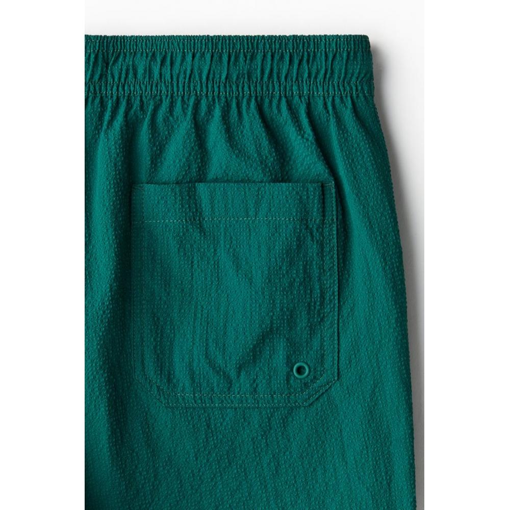 H M шорты для плавания из сирсакера Лесной зеленый