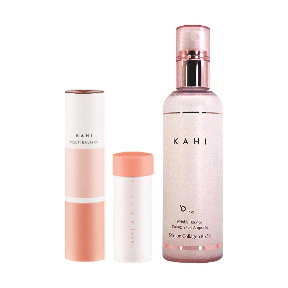 KAHI's latest multi-balm CV Caviar main product + refill + ampoule mist set