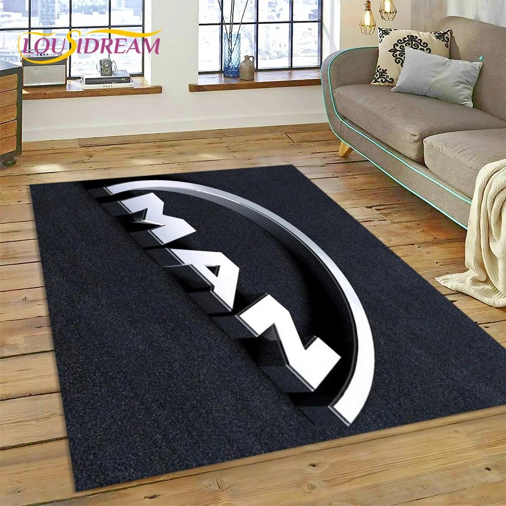 Ковер с 3D-печатью Логотип Грузовика для Спальни, Гостиной, Дома, Декора Дивана, Детских Игр, Большой Декор, Напольный Коврик, Подарок