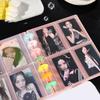 Kpop Покетбук на 7 ячеек Большой вместимости Альбом для фотографий идолов Книга для хранения карточек Прозрачный переплет Фоновая бумага