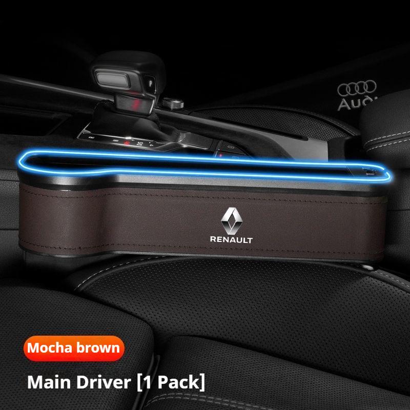 For Renault 2026 New Hub Caps Seat Side Storage Pocket for Car Seat Gap Filler Box For Renault Megane 2 3 Clio Scenic Duster Kap