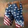 Мужские рабочие шорты с принтом Дня независимости и несколькими карманами