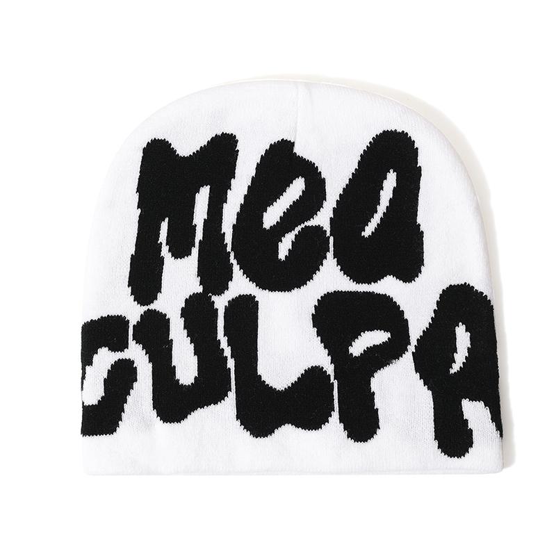 Popular New Colorful Wool Hat Letter Jacquard Autumn/Winter Warm Hat Popular Knitted Hat Customizable Logo