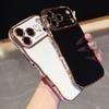 Electroplating Love Design Phone Case for iPhone 17 pro Max 17 Air 16 15 14 plus 13 12 11 pro Max with Lens Shockproof Bumper