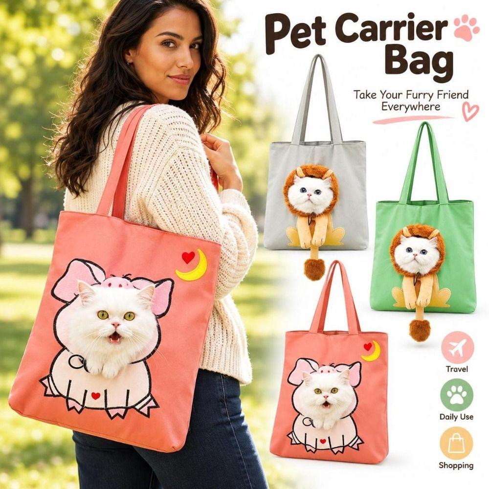 Front Opening Cat Travel Backpack Breathable Crossbody Carrying Bag New Dog Outing Bag Outdoor