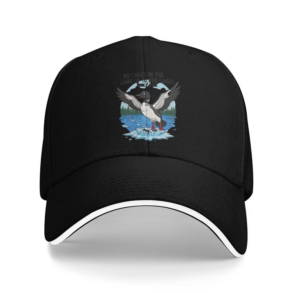 Baseball Cap Ice Out of MN Minnesota Flag and Map Outdoor Sport Trucker Hat For Unisex Men High Quality Design Baseball Caps