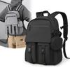 Fashion Men's Simple Backpack - Large Capacity, Laptop Compartment, Multiple Pockets, Suitable for Students and Travel