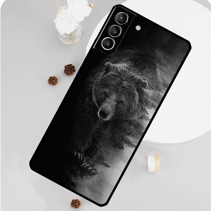Чехол для телефона с изображением гризли для Samsung Galaxy S25 S26 Ultra S20 S21 S22 S23 S24 Plus S10 S25 FE Funda Cover