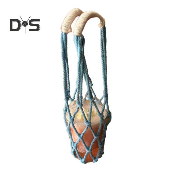 Сумка-слинг ручной работы, многоразовый держатель для кофейных чашек, переноска для холодного заваривания чая, декоративные чехлы для чашек с водой