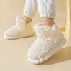Fashion Slippers For Women Winter 2024 New Warm Cozy Boots For Home Indoor Cute Soft Sole Plush Slides For Cotton Shoe