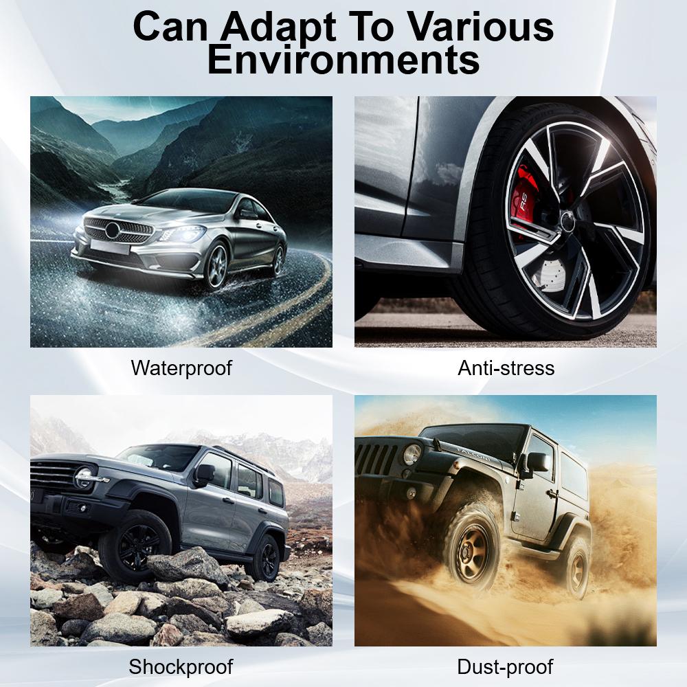 Автомобильная TPMS Цифровой ЖК-дисплей Универсальная с 4 внешними датчиками Система контроля давления в шинах Автомобильные системы охранной сигнализации