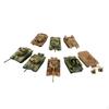 8 Pieces 1/72 Tank Model Kits Puzzle Games Building Toys DIY Assemble for Display Kids