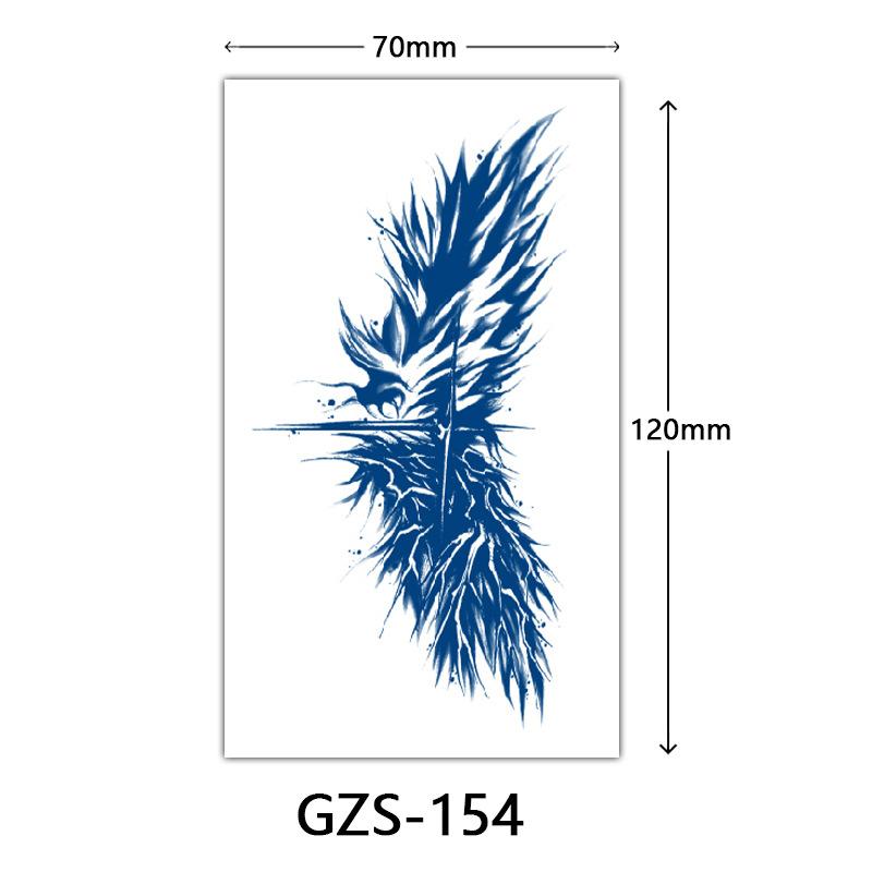 Травяная тату-наклейка, Тату-наклейка соком на тыльную сторону руки, Полуперманентная тату-наклейка, Водостойкая тату