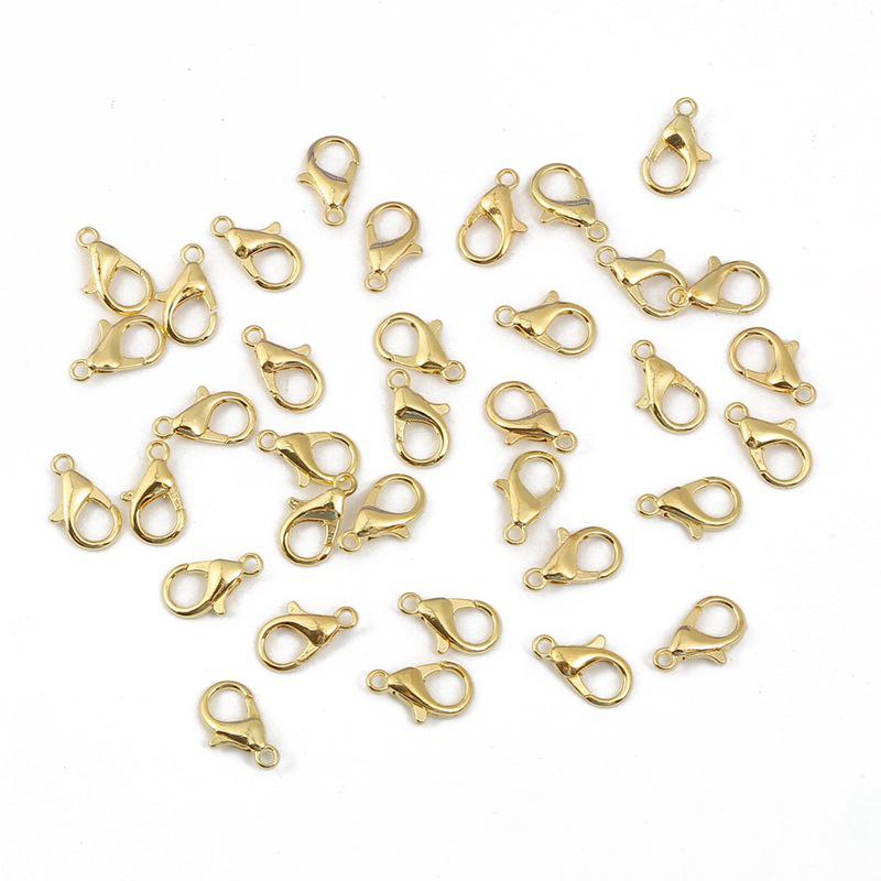 Большая пряжка-карабин для самостоятельного изготовления украшений. Идеально подходит для ожерелий, браслетов, брелоков и многого другого.. Отлично подходит для соединения бусин и подвесок.